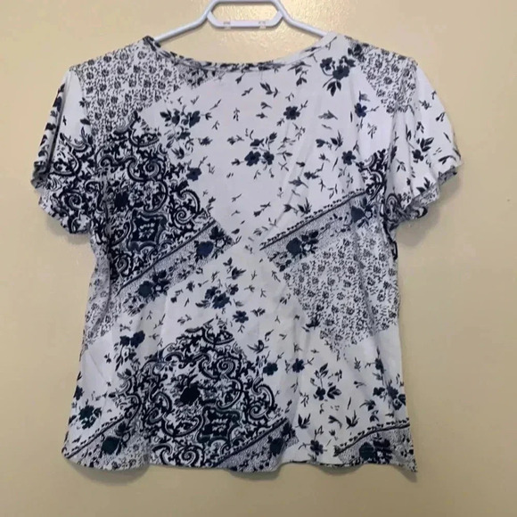 NIKKY NWOT 100% Midweight Cotton Short Sleeve T-shirt  w Beads & sparkle sequins - Picture 3 of 7